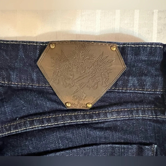 Red by Marc Ecko Denim Blue Jeans. Y2K  Dark Wash Bootcut Sz 3 - Picture 7 of 13